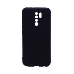 Capa de Silicone com Moldura de Câmera para Xiaomi Redmi 9 Preto